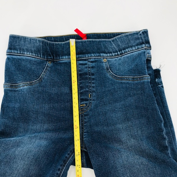 Spanx Distressed Ankle Skinny Jeans in Medium Wash Size Small - Picture 10 of 11